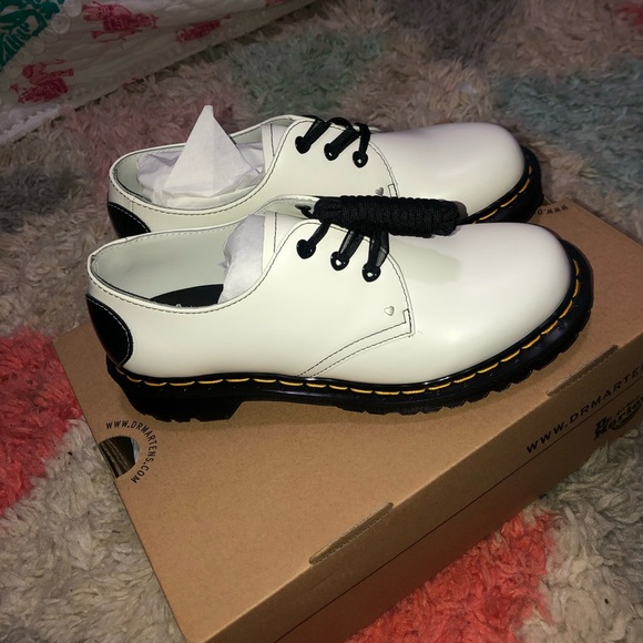 Dr. Martens Shoes - Dr. Martens women’s White and Black Dress Shoes